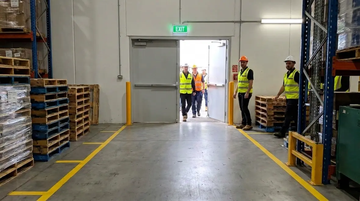 NFPA 1 Section 14.8 egress capacity calculations and exit width requirements in a commercial facility