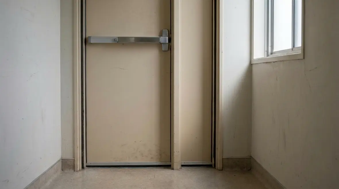 Fire rated door and opening protective requirements in a commercial building