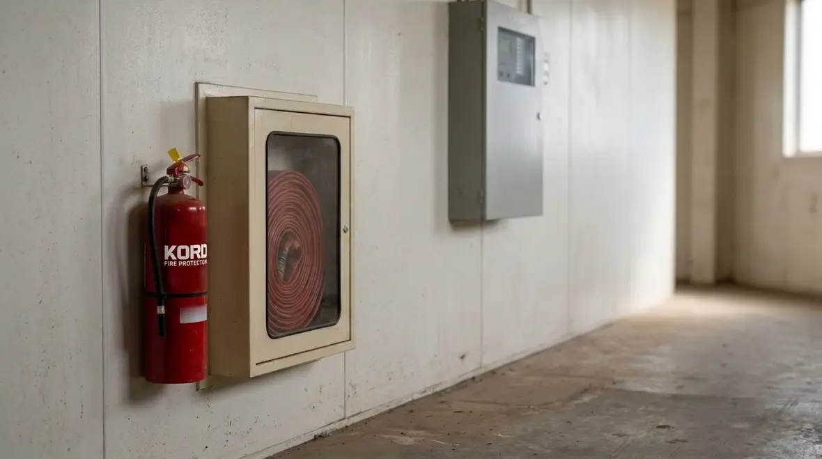 NFPA 1 Section 10.8 fire safety equipment protection on a commercial site