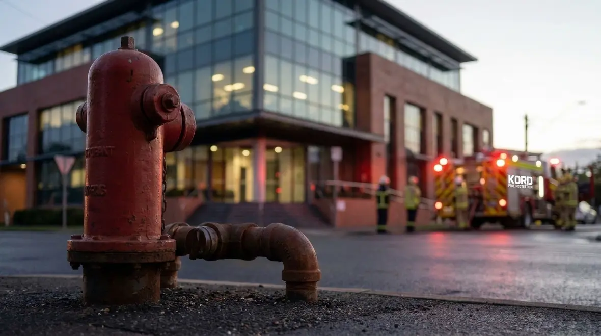 Commercial building fire flow planning and water supply review
