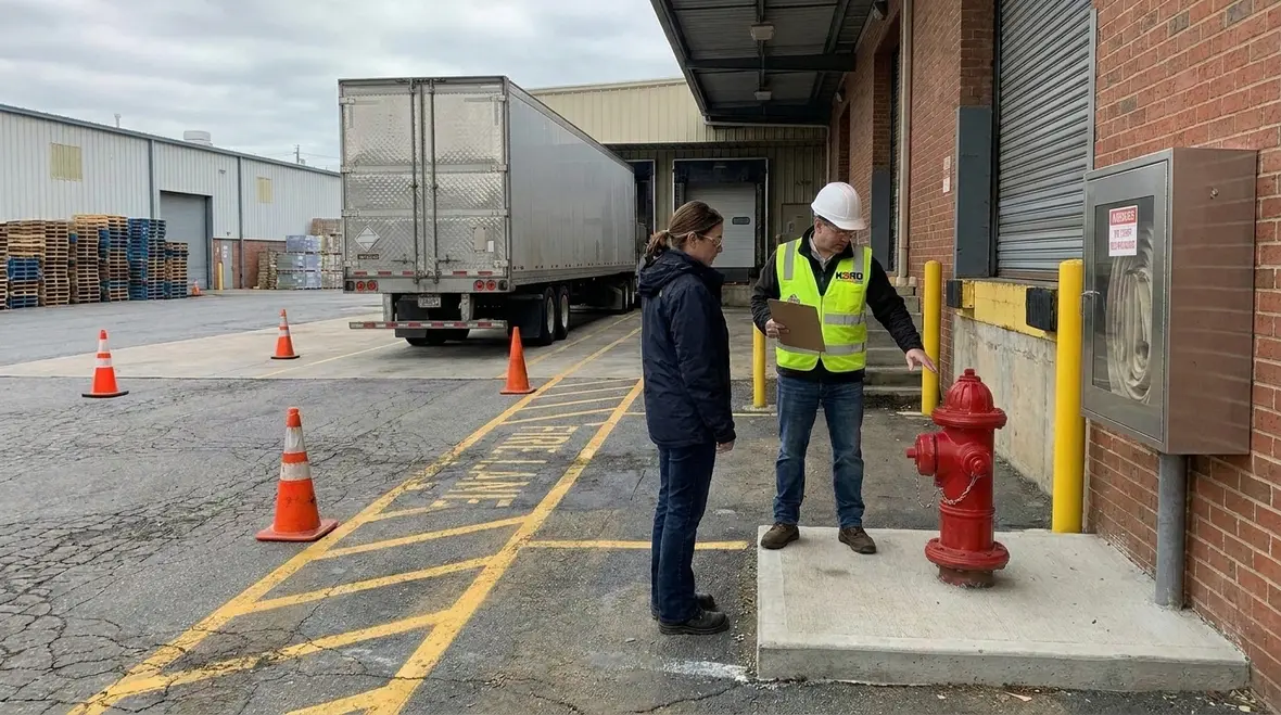 Water supply planning for required fire flow GPM and hydrant access