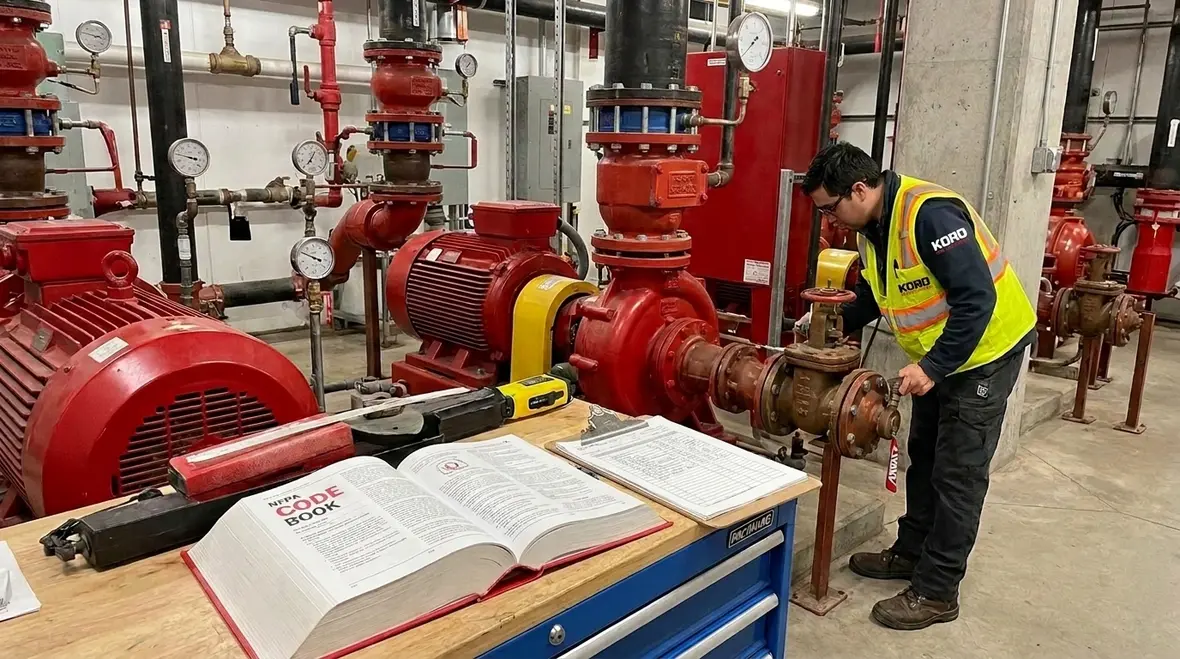 NFPA 1 Section 18.4 fire flow requirements and required fire flow GPM for commercial buildings