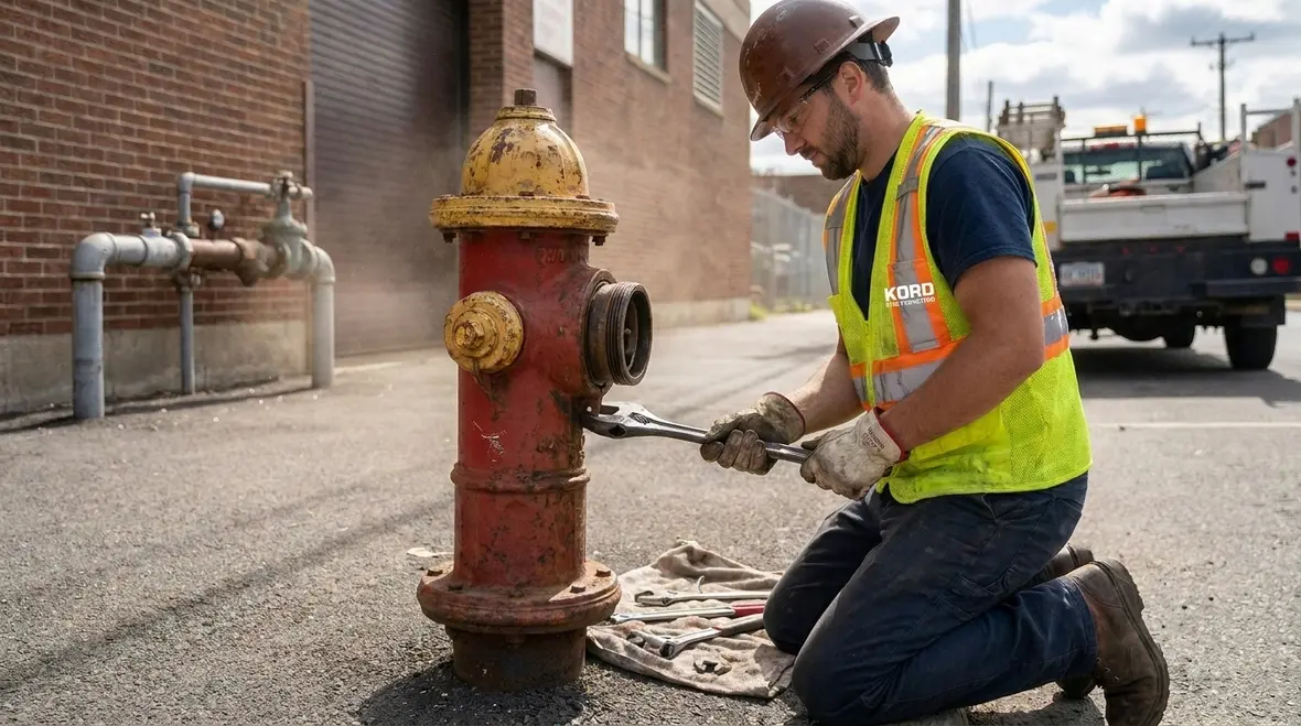 Fire hydrant inspection testing and maintenance support for commercial facilities