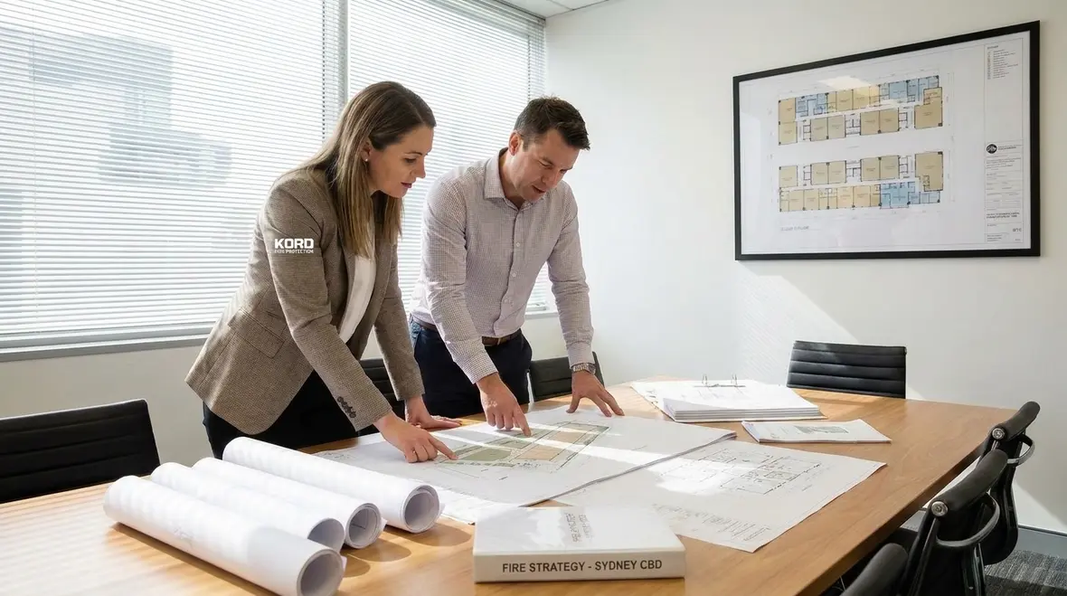 NFPA performance design review and fire protection design evaluation in an Australian commercial facility