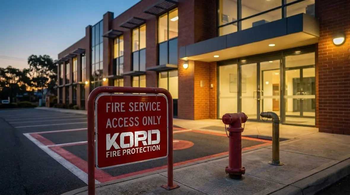NFPA general fire protection features in a commercial building