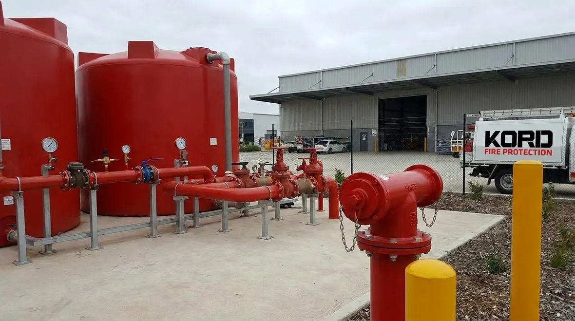 Fire protection water supply supporting NFPA fire flow requirements in Australia