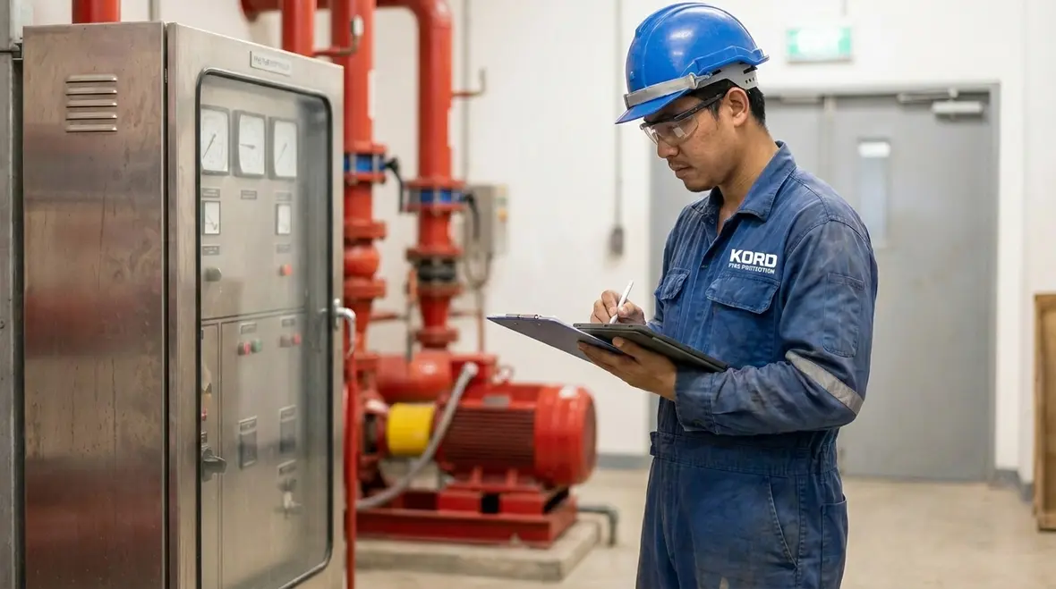 Fire pump electrical distribution and controller setup