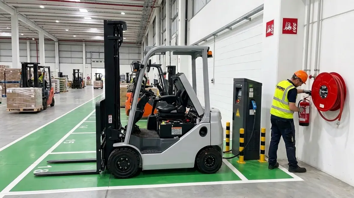 Forklift fire safety NFPA powered industrial truck fire code warehouse truck fire safety hero image