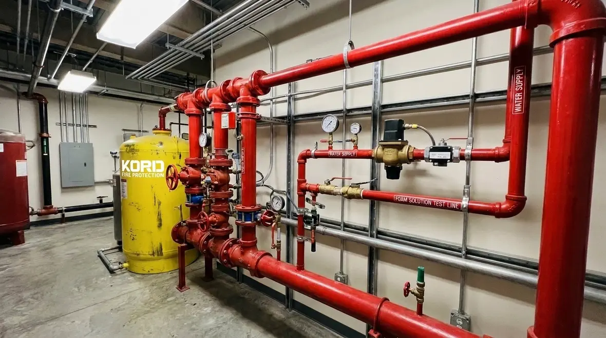 General design and installation rules for foam-water systems