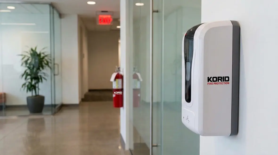 Hand sanitizer dispenser fire code and ABHR dispenser fire safety overview
