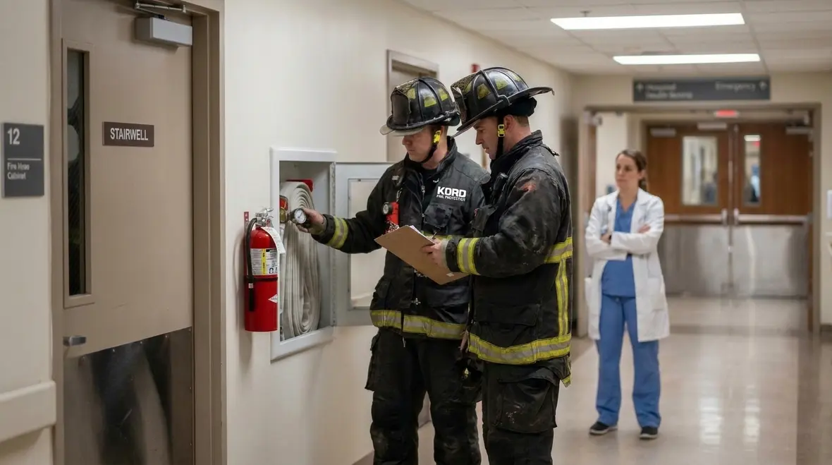 health care fire safety planning in a hospital environment