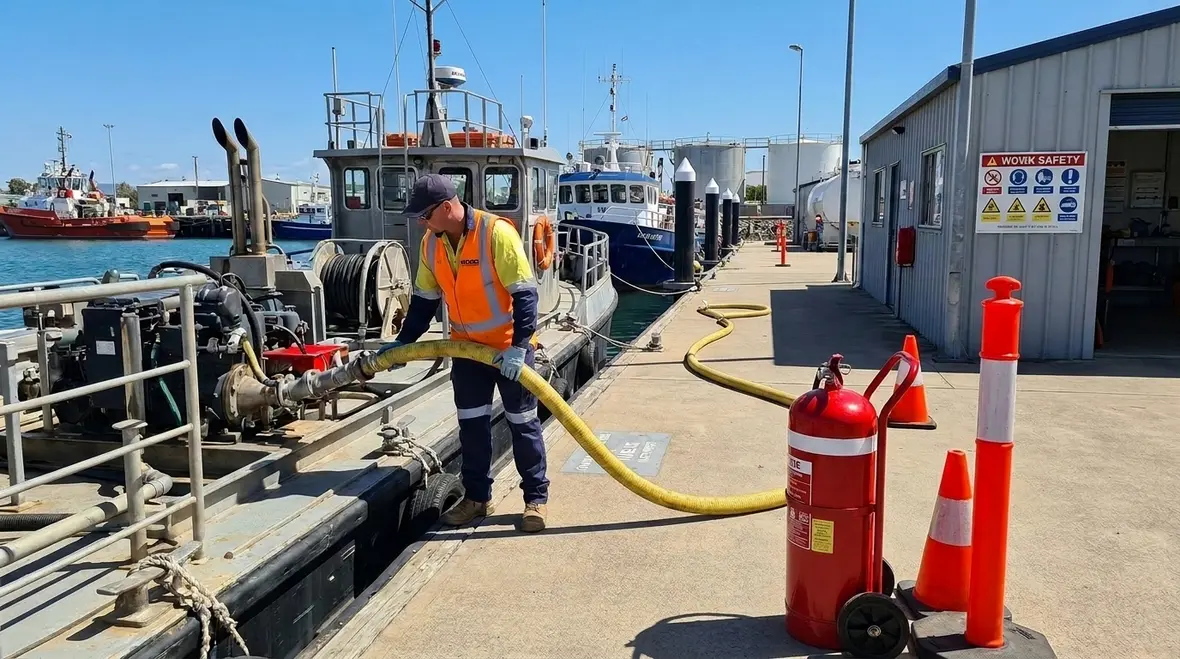 Marine fueling NFPA boat fueling fire code vessel refueling fire safety featured image
