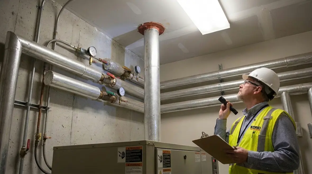 Healthcare gas system fire protection with pipe penetrations and fire barriers