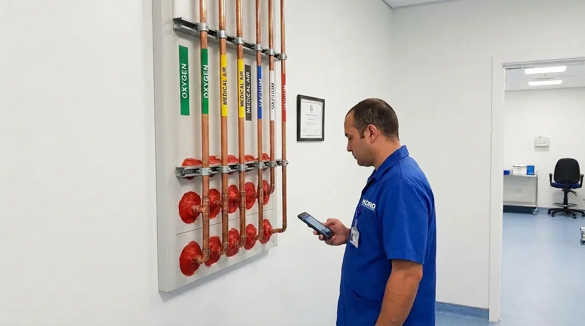 Medical gas fire safety and healthcare vacuum fire protection systems