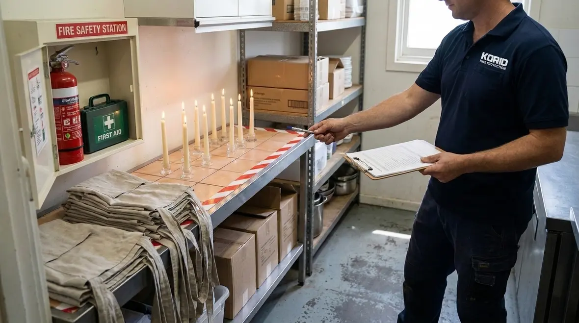 Candles fire safety regulations in retail and hospitality spaces