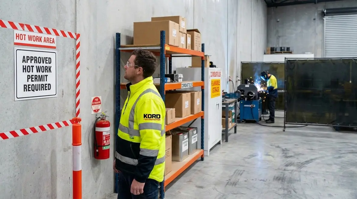 Open flame controls in a commercial facility