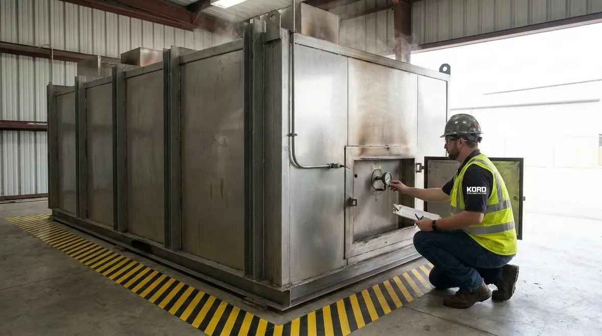 Incinerator fire code requirements and safe operation checks