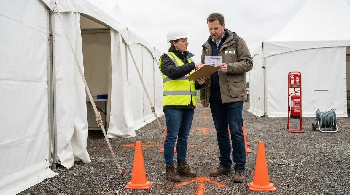 Fair fire safety regulations for crowd exits emergency access and signage