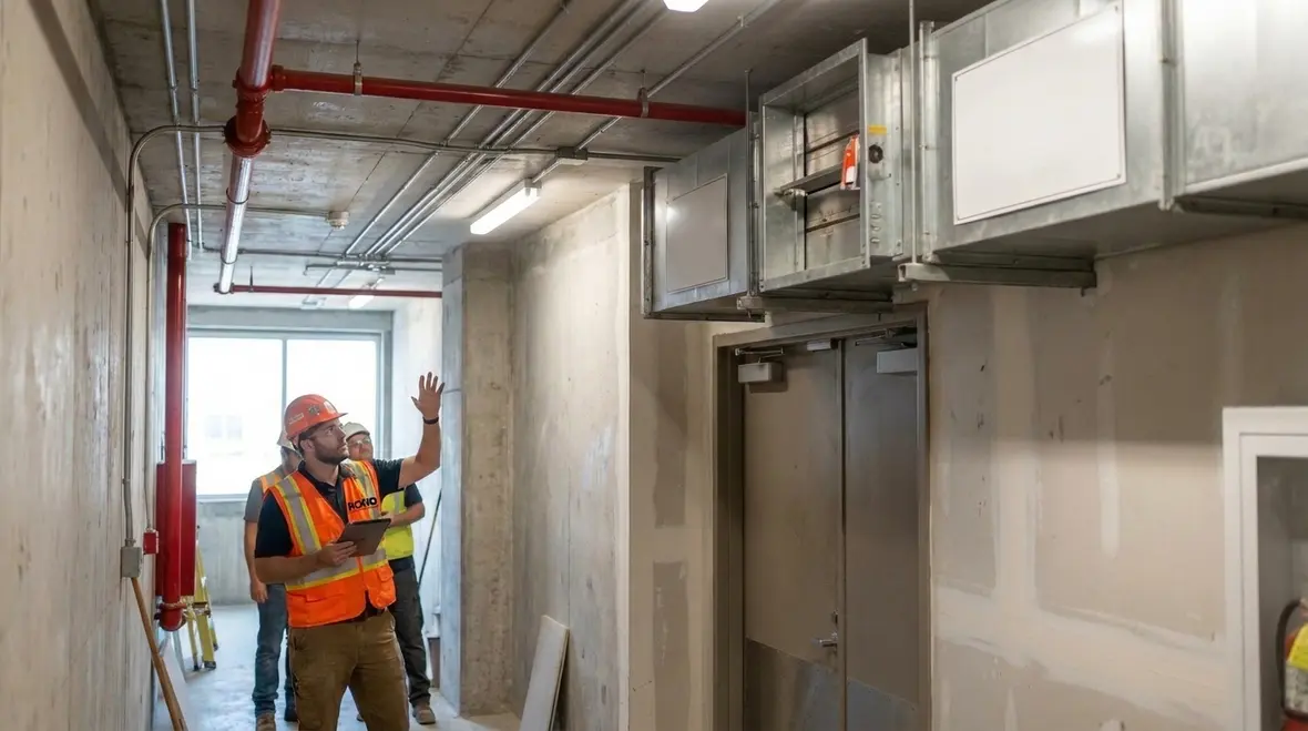 Complex commercial site using performance based fire protection approach