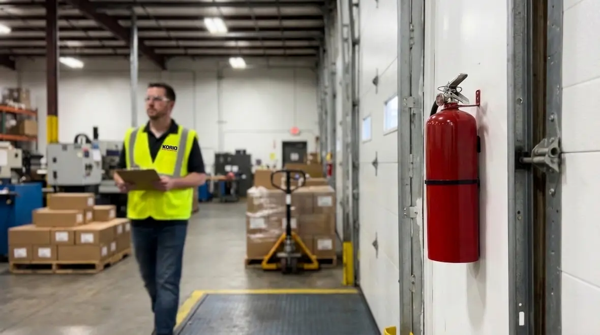 Portable fire extinguisher placement guidance under NFPA 1 Section 13.6