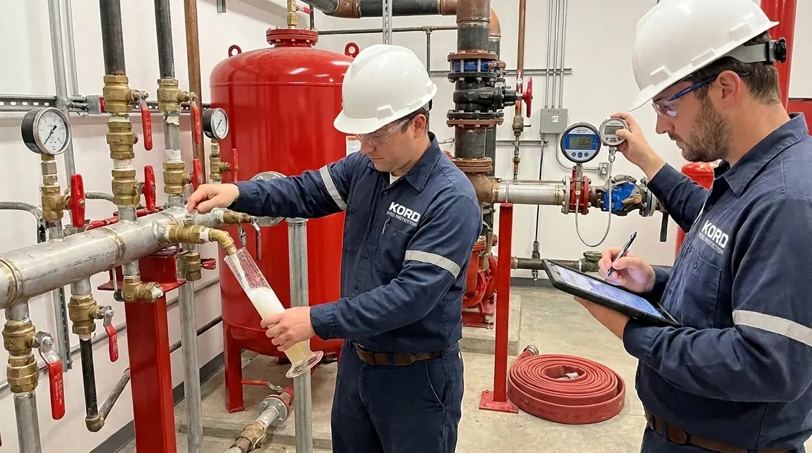 NFPA 16 Section 8.4 proportioning system testing