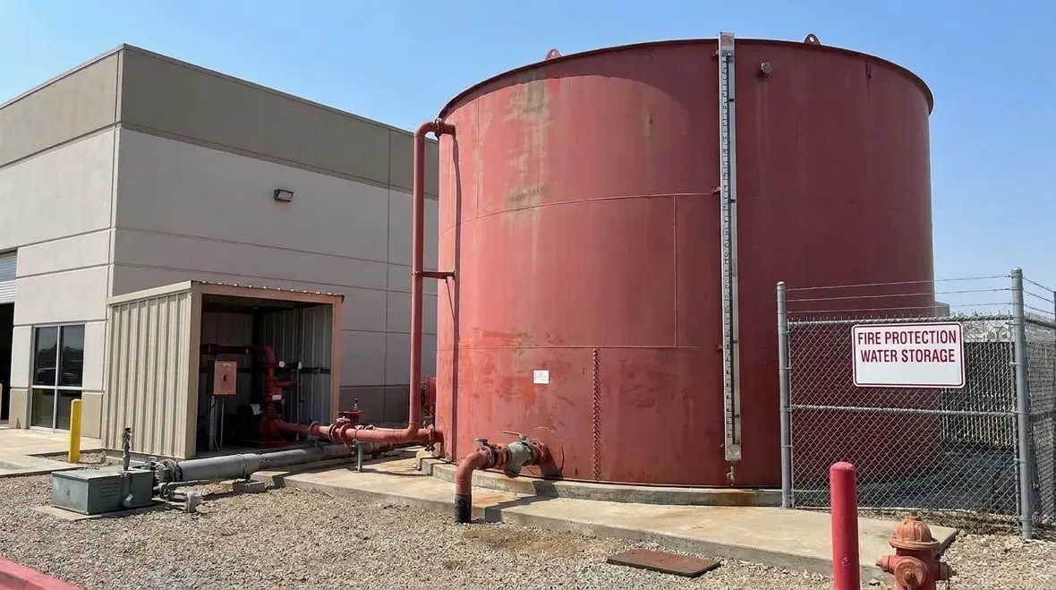 NFPA 22 private fire service water tank purpose
