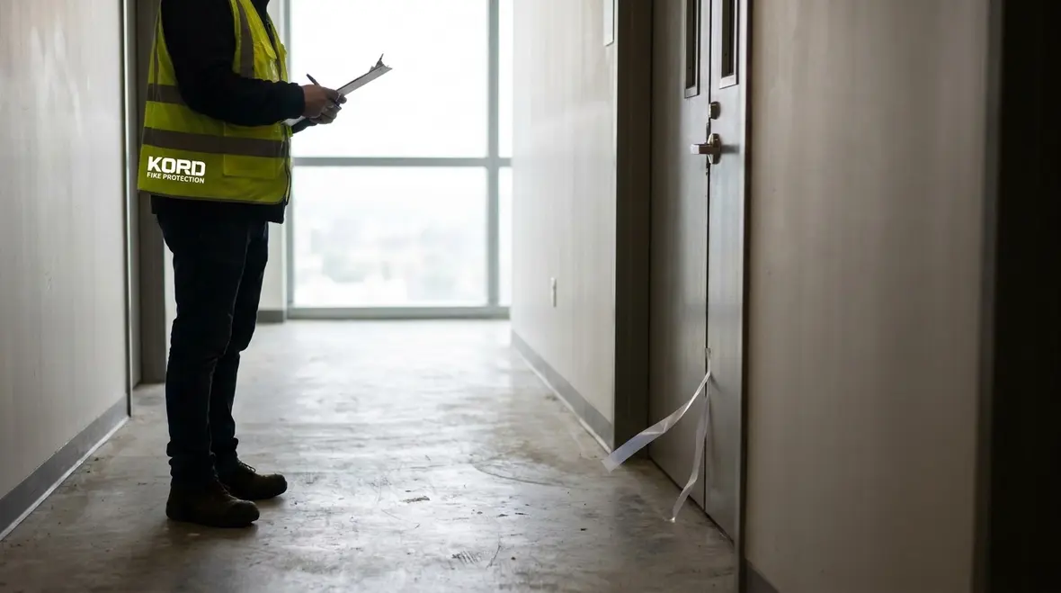 NFPA smoke management testing in an industrial or retail building