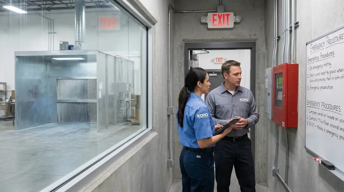 Fire system alignment for spray booth and coating process safety