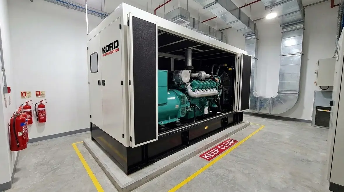 Stationary generator fire safety standby power fire code emergency generator fire protection