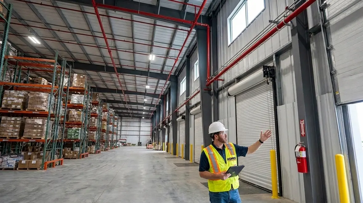 Storage building construction NFPA warehouse construction fire code storage facility building requirements