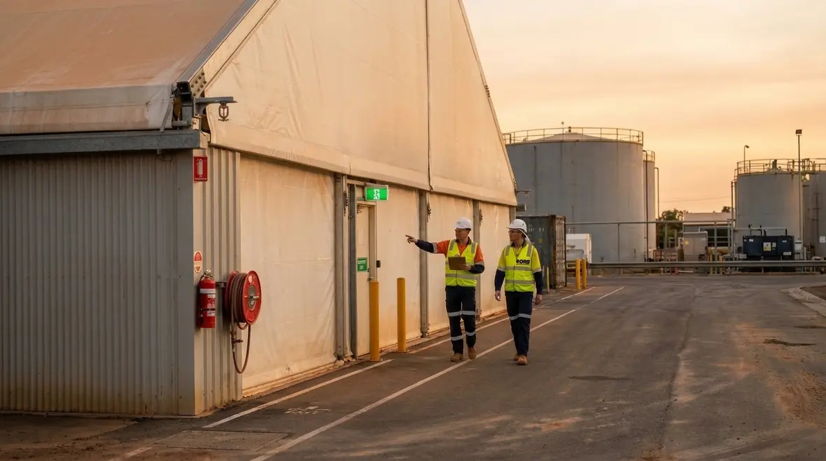 Kord Fire Protection support for membrane structure compliance