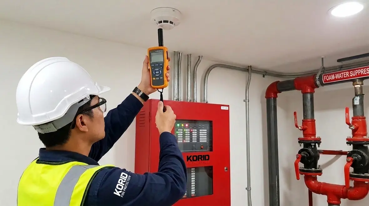 NFPA 16 Section 9.2 testing and inspecting alarm and detection devices