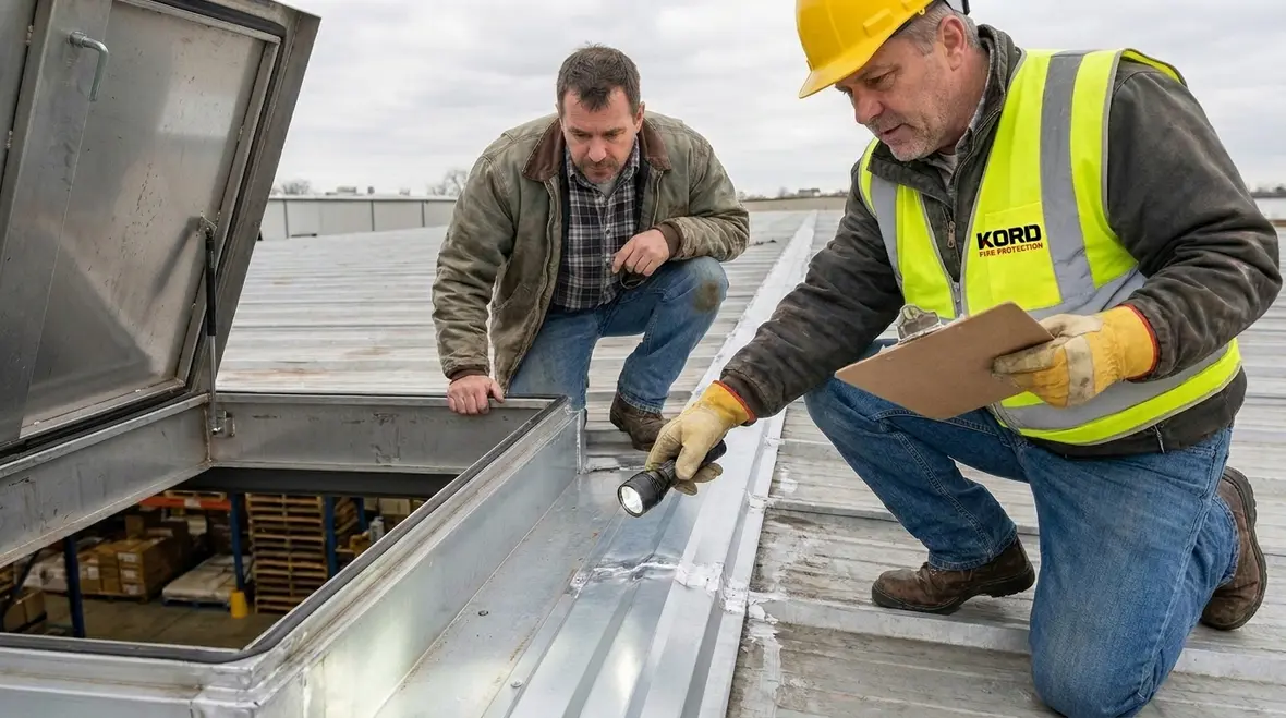 Fire watch planning and post work roof inspection for torch down roofing safety