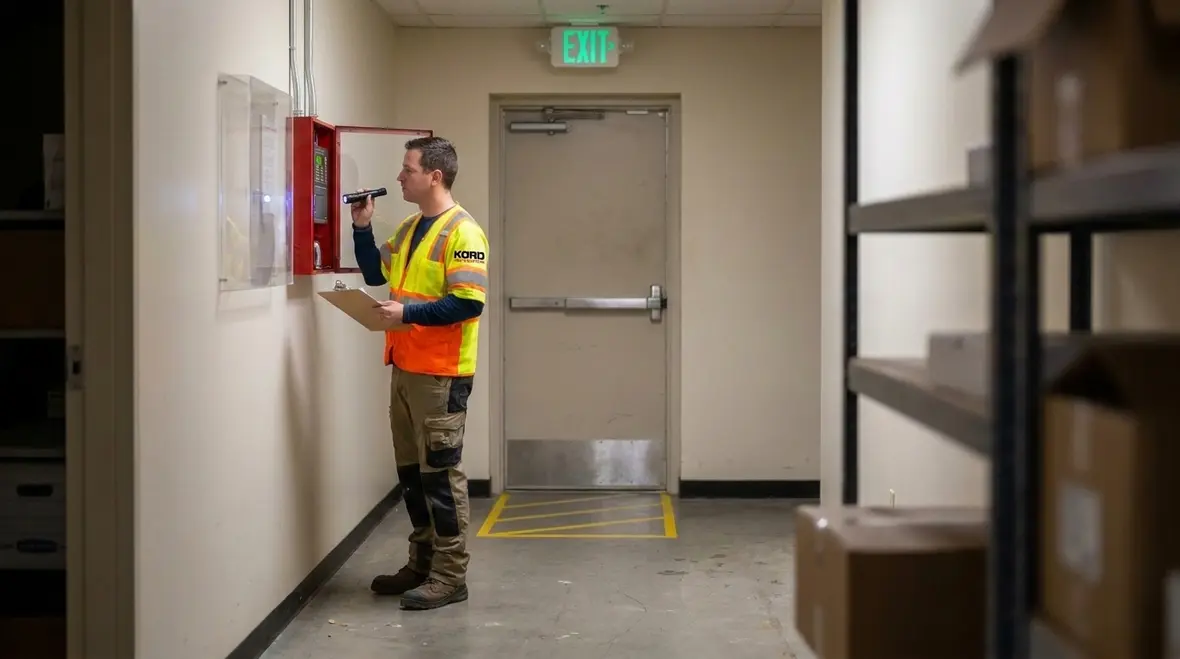 Unoccupied building fire protection inspection planning