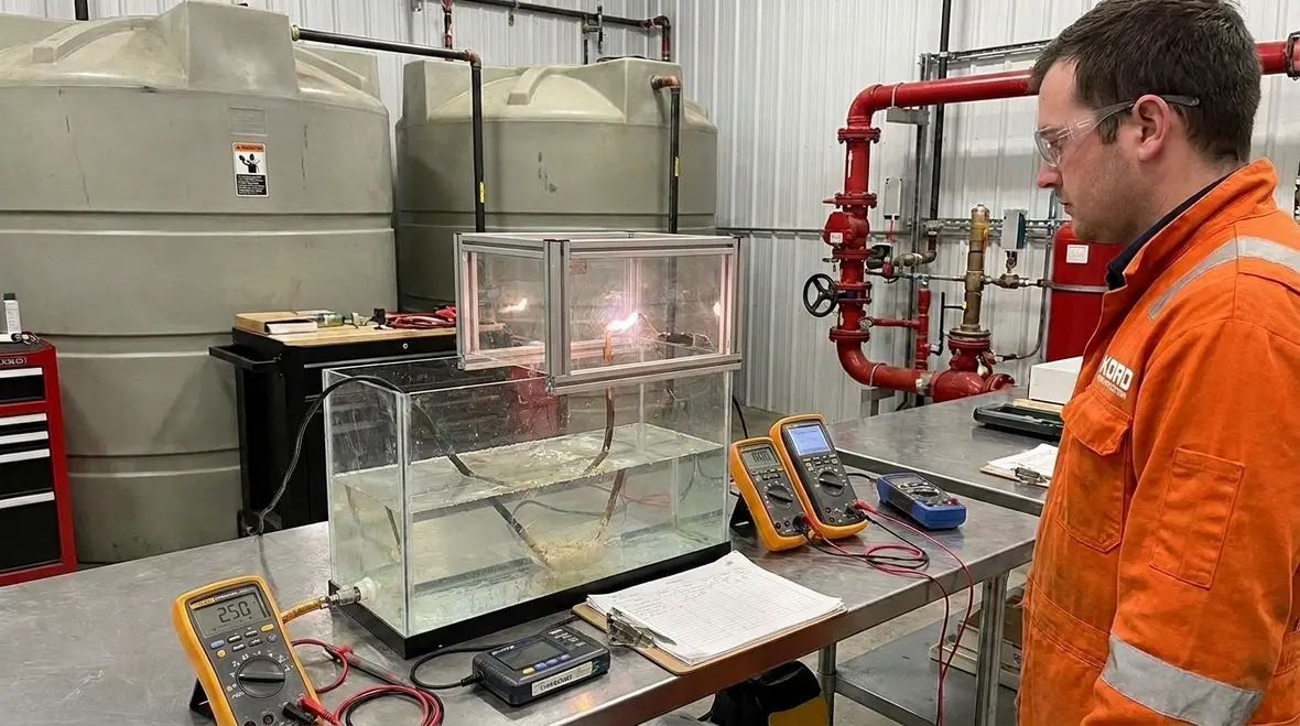 NFPA 18A Section 8.4: The Arc Conductor Test for Water Additives