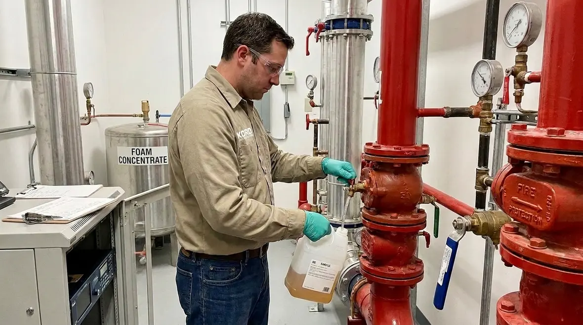 NFPA 18A water additive property requirements overview