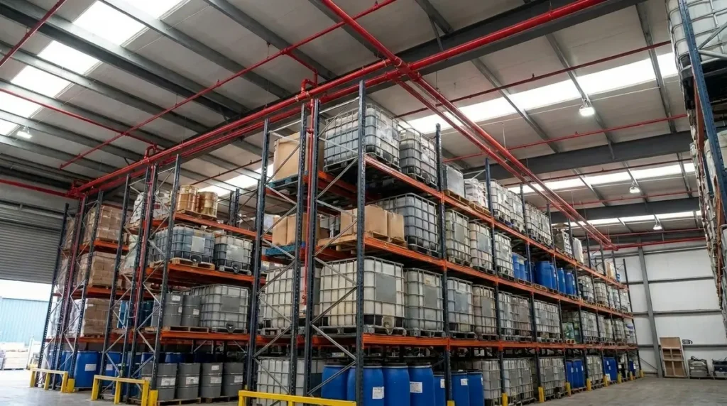 NFPA 30 Section 12.11 fire protection warehouses