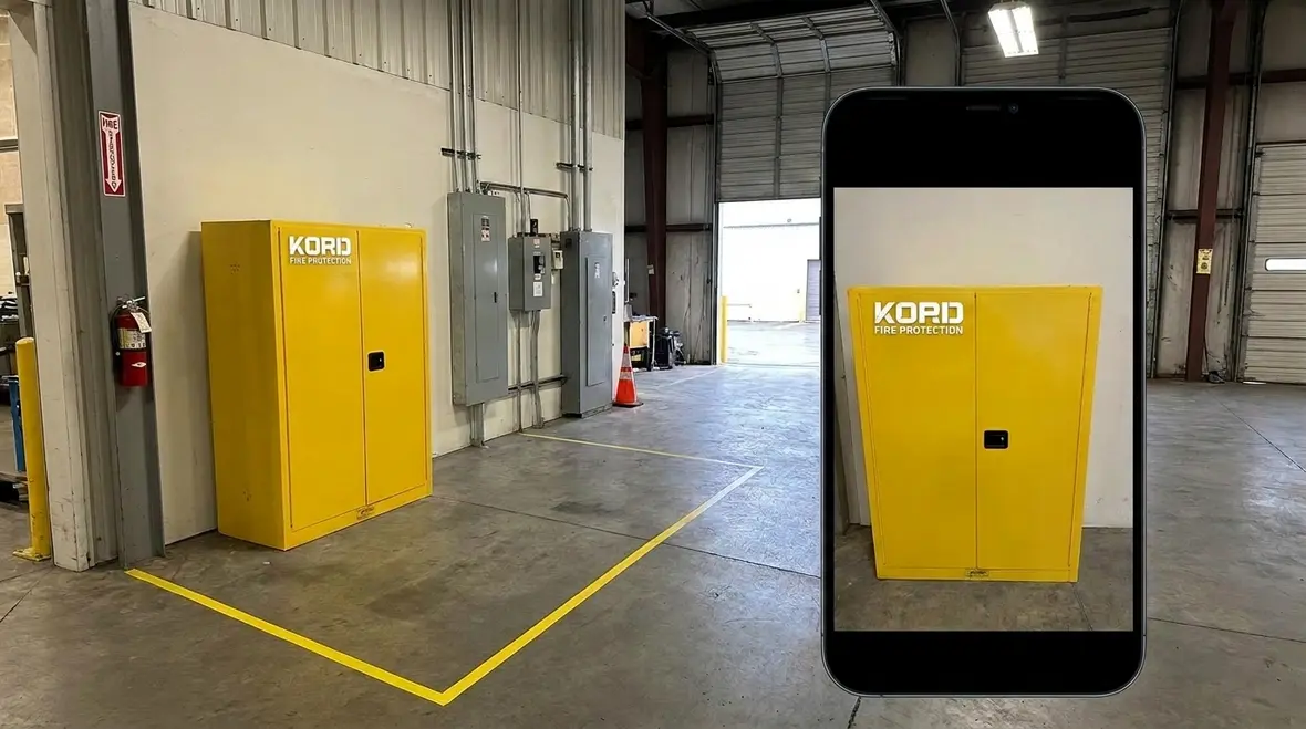 NFPA 30 Section 14.6 designated sites for hazmat lockers