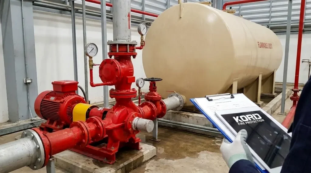 NFPA 30 Section 16.7 water supply protection systems