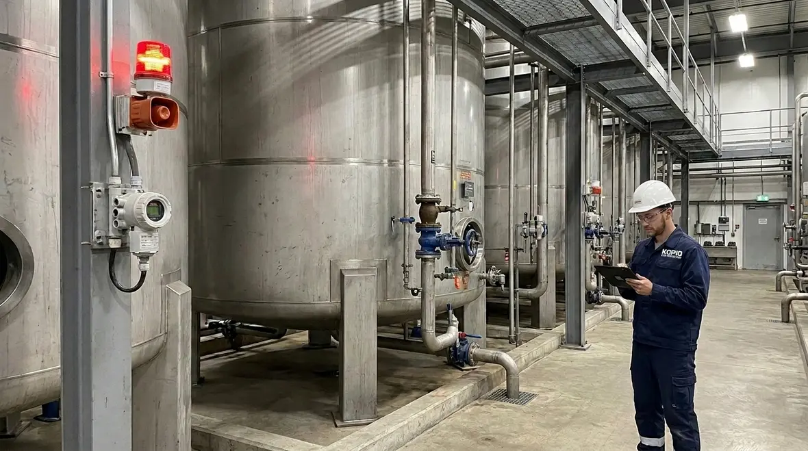 NFPA 30 Section 24.15 tank building detection and alarm
