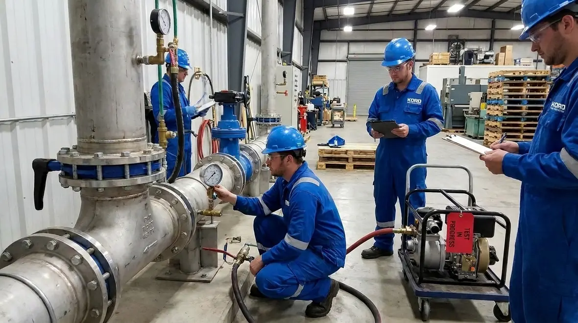 NFPA 30 Section 27.7 piping system testing