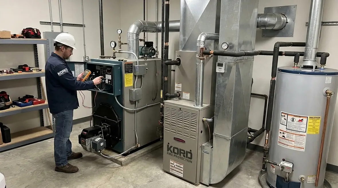 NFPA 31 Section 10.6 installing boilers, furnaces, unit heaters, and water heaters