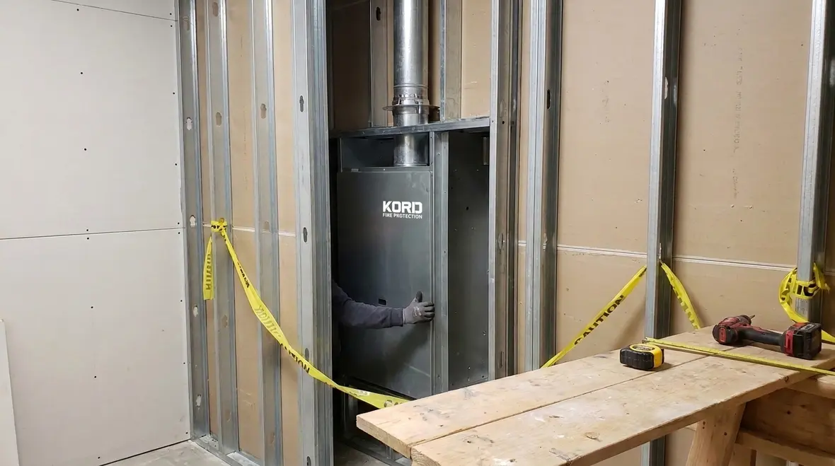 NFPA 31 recessed wall furnace installation