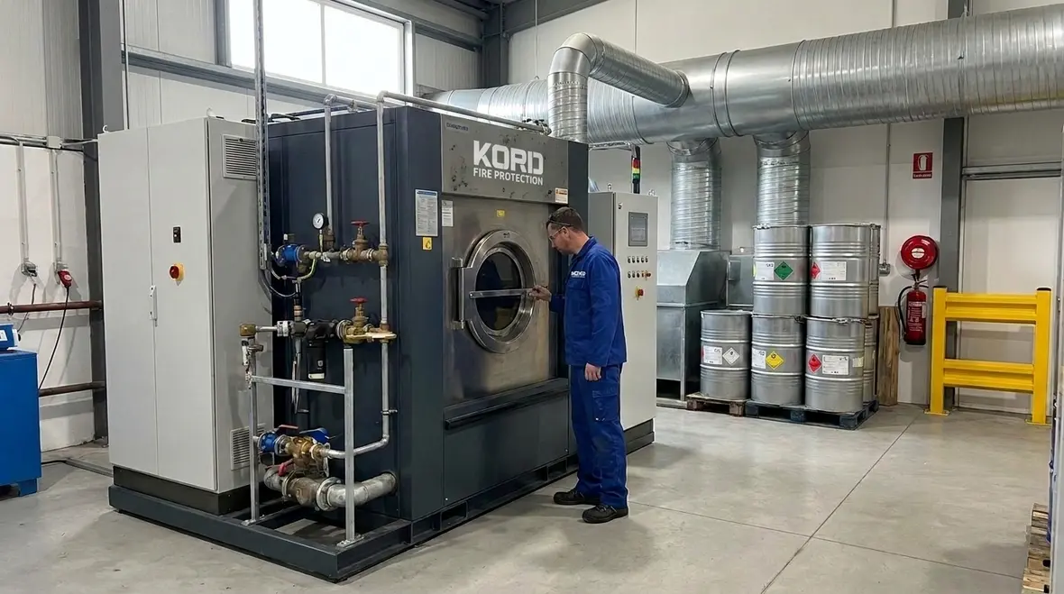 NFPA 32 drycleaning facility type definitions and solvent classes