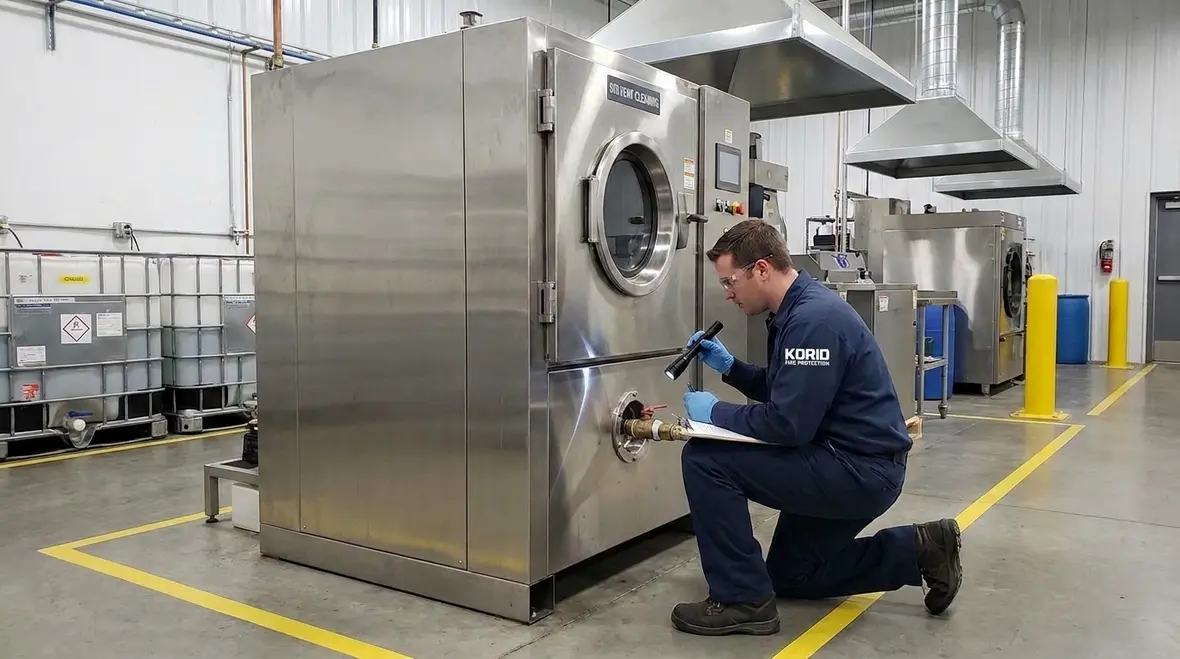 NFPA 32 equipment and solvent requirements overview