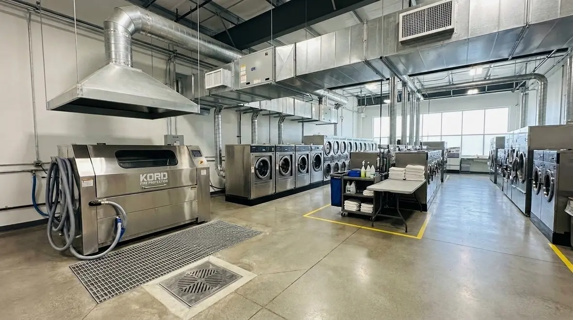 NFPA 32 laundry and wetcleaning process equipment