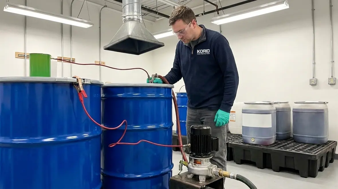 NFPA 32 solvent and chemical handling requirements