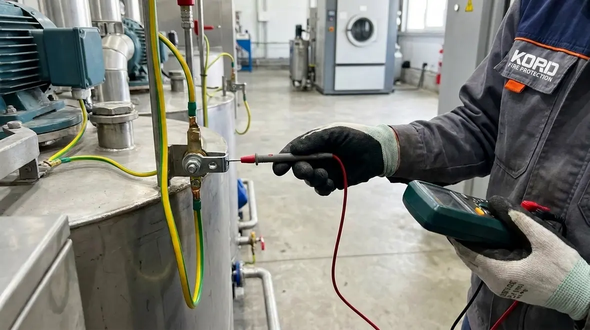 NFPA 32 Section 7.8 Static Electricity Controls for Type II Facilities