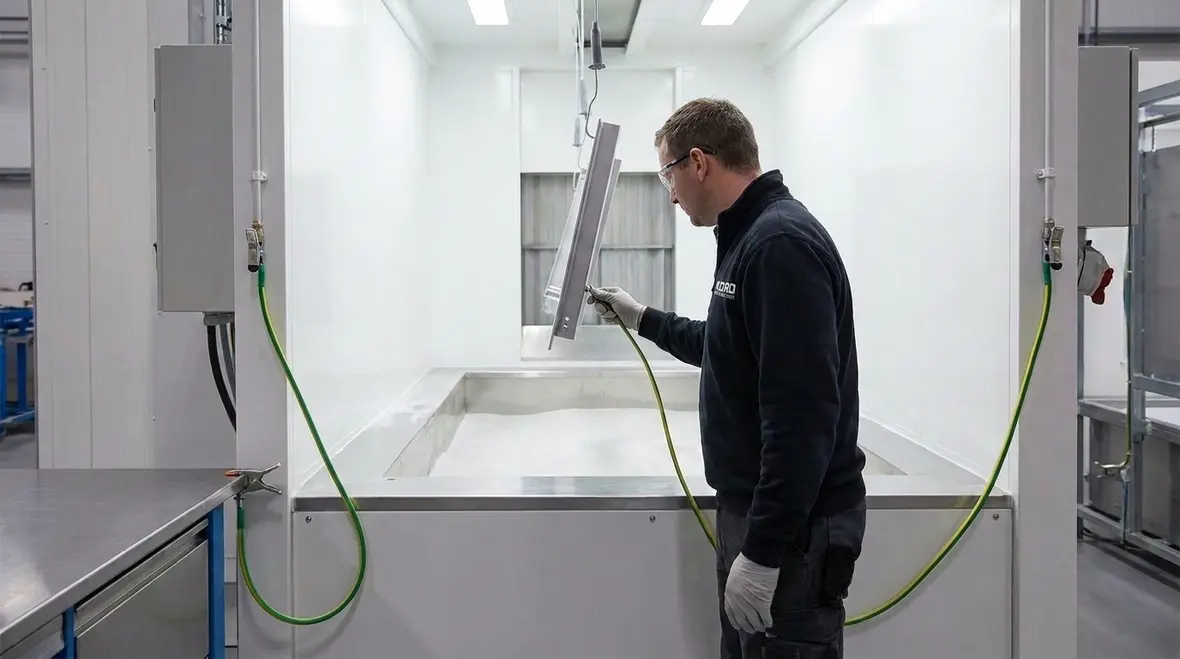 NFPA 33 Section 15.14 electrostatic fluid bed powder coating