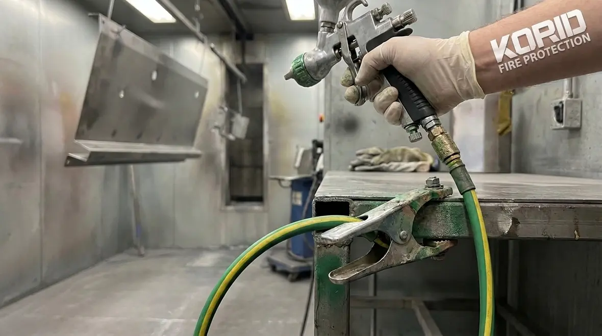 NFPA 33 Section 12.5 Grounding for Handheld Electrostatic Spray Equipment